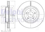 Delphi BG9050 Bremsscheibe
