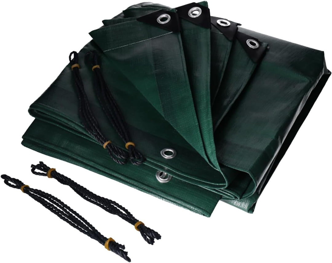 Abdeckplane 4m x 6m Gewebeplane Professional Line 260g/m² mit Ösen (50cm Abstand) – wasserdicht reis