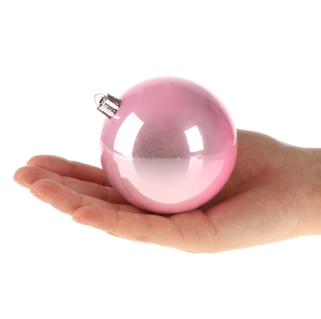 com-four® 48x Weihnachtskugeln, Christbaumkugeln bruchsicher aus Kunststoff für Weihnachten, Baumsch