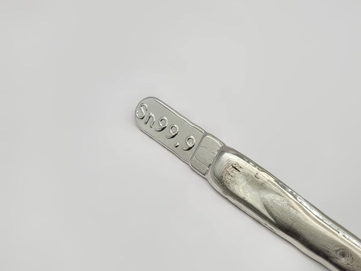 Reinzinn Stangen Sn99,9 Lötstangen 1kg-100g Dreikant Stab, Lebensmittelzinn (500) 500.0 Gramm, 500.0