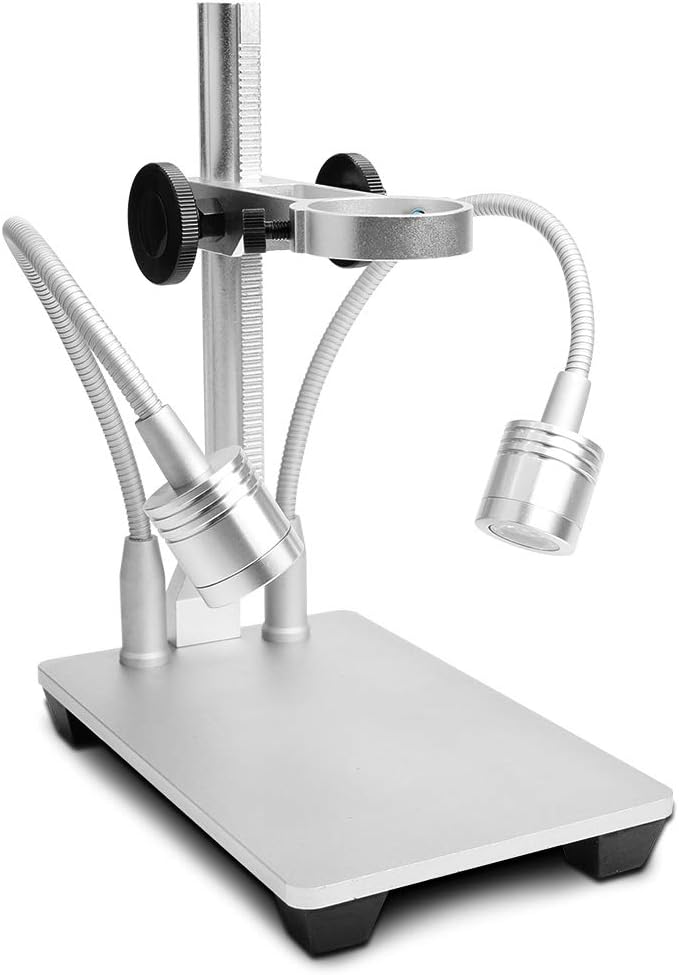 Jiusion Ständer mit 2 Lampen aus Aluminiumlegierung, universell verstellbar, professioneller Standha