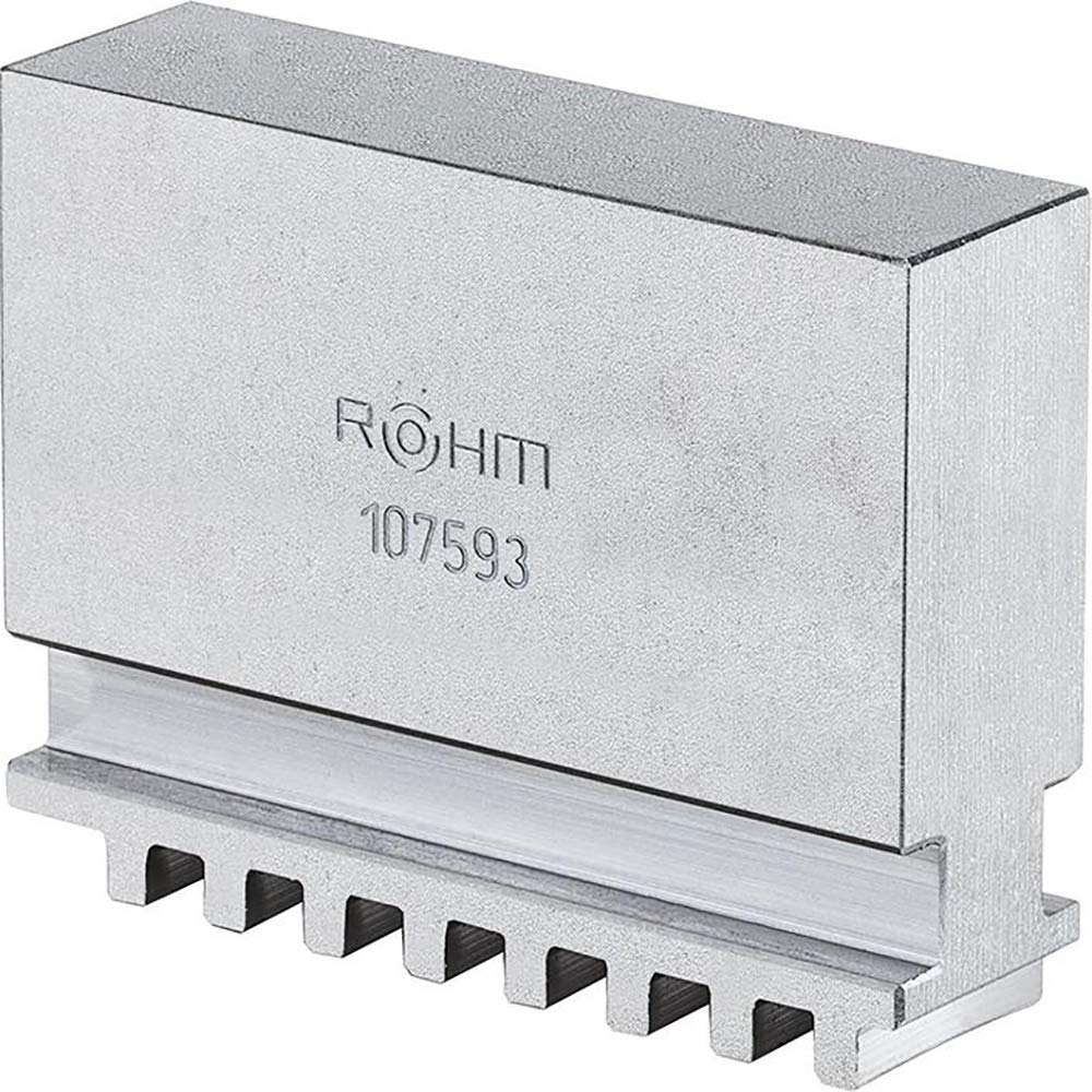 RÖHM 107593 Blockbacken BL DIN 6350 Typ 301 für ZG/ZS 200 mm/3 Backen ungestuft (3-er pack)