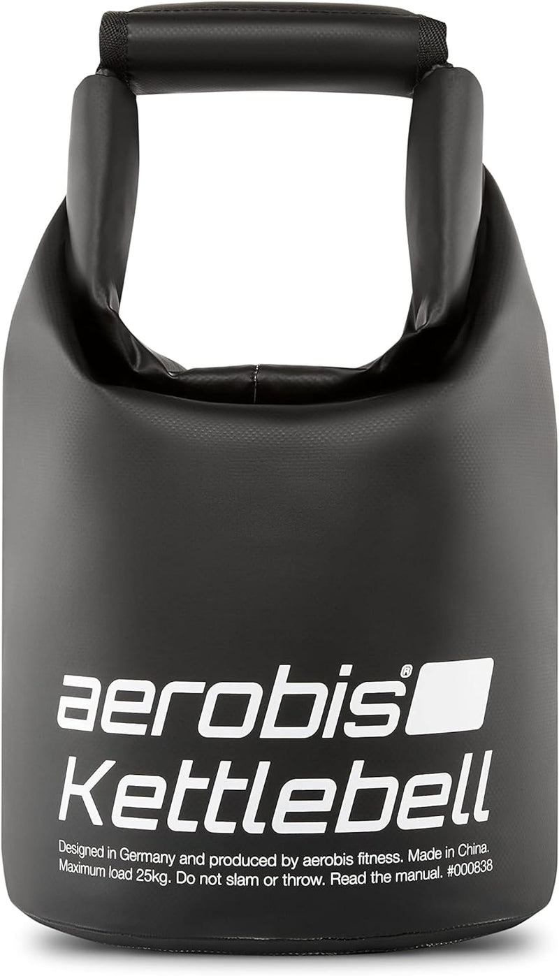 aerobis® Fitness Kettlebell | verstellbare Kugelhantel 1-25kg | variabel befüllbar mit Sand oder Sta