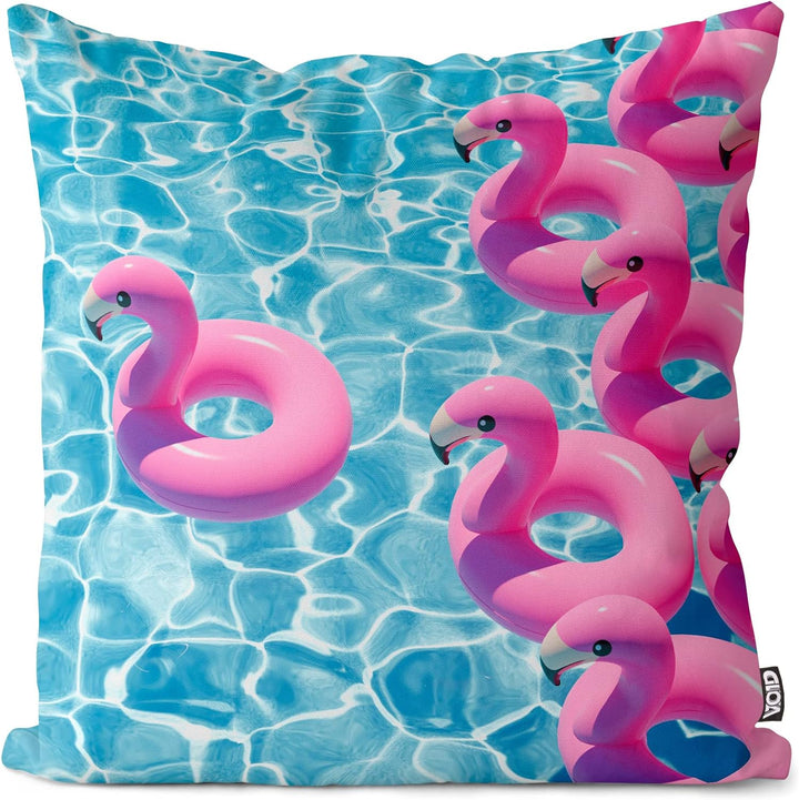 VOID Swimming Pool Flamingos Kissenbezug Kissenhülle Sofakissen Kissen Deko Outdoor-Kissen Dekokisse