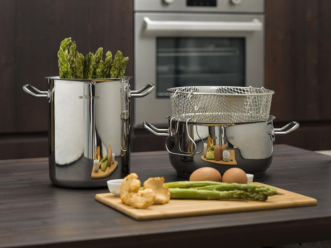 Tognana vanitosa Fritteuse, Edelstahl, Silber