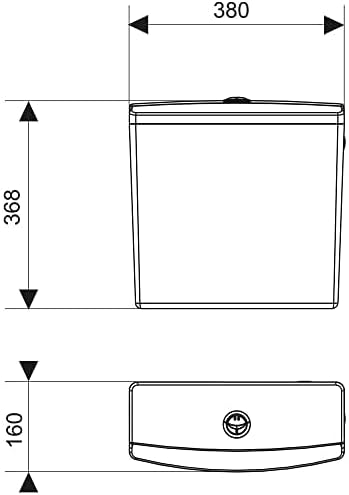 Wirquin Reviso 50717359 Spülkasten, wassersparend, niedrig hängend