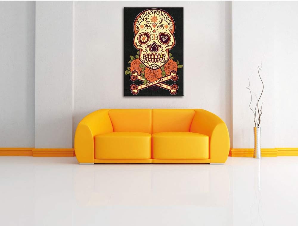 Dark Fortuna black Leinwandbild Bild auf Leinwand, XXL riesige Bilder fertig gerahmt mit Keilrahmen,