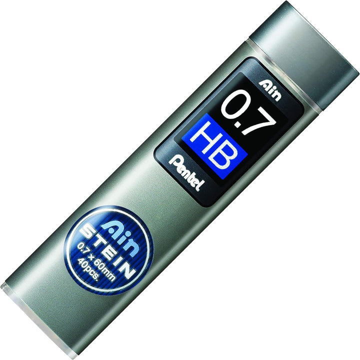 Pentel C277-HBO Ain Stein Feinmine, Strichstärke 0.7 mm, Härtegrad HB, 40 Minen je Dose, HB