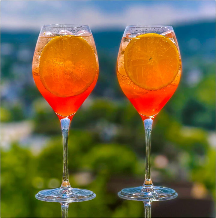 Topkapi Aperol Spritz Glas Hengsbach XL– Aperol Spritz Gläser, Cocktail Glas, 440ml, Profi-Glas Blei