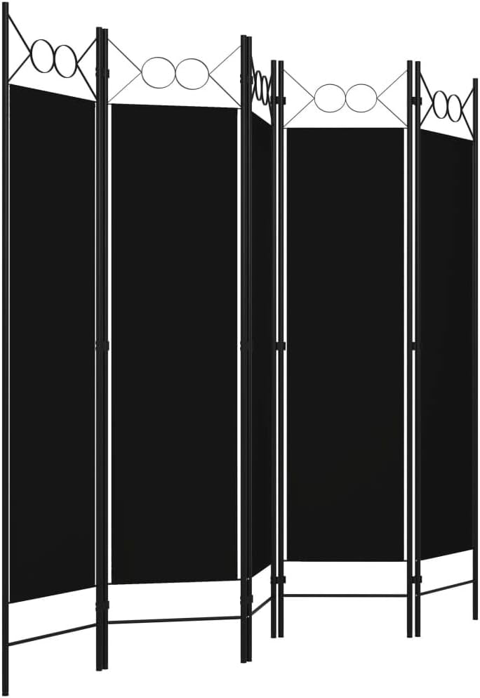 Tidyard 5-TLG.Raumteiler Trennwand Paravent Wand Raumtrenner Wandschirme Stellwand Faltbar Sichtschu