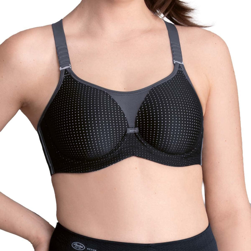 Anita - Damen Sport-BH Performance WireX - hohe Stützkraft 70F Schwarz/Anthrazit, 70F Schwarz/Anthra