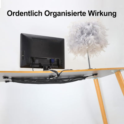 Schreibtisch Netz für Kabel - Kabelnetz Schreibtisch für Kabelmanagement - Flexible Kabelkanal - PC