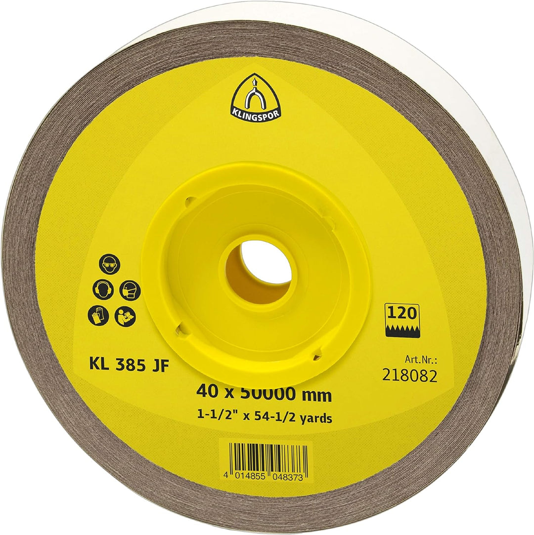 Klingpsor 218094 KL 385 JF, Schleifleinen ROLLE, Einheit brown Verpackung, 50X50000, 120, 1