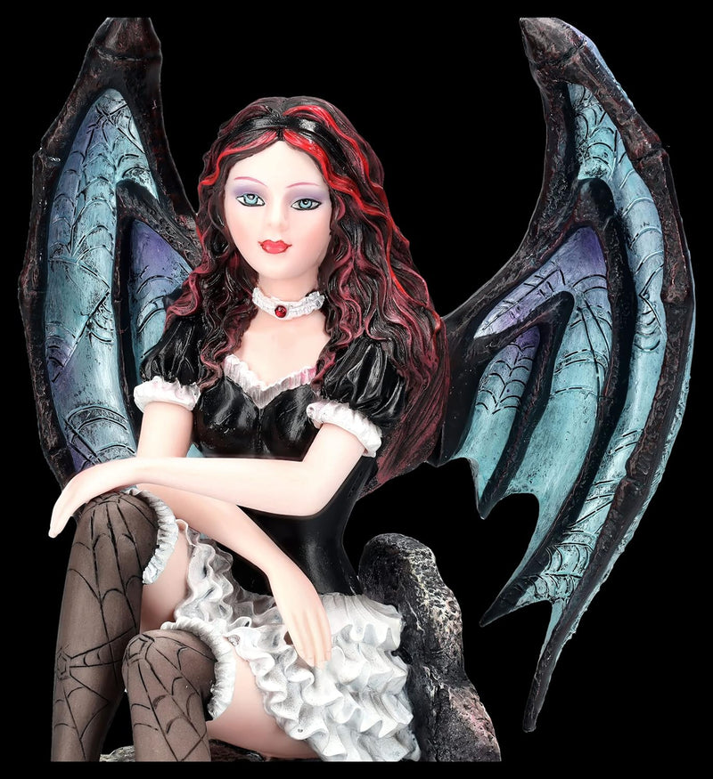 Gothic Elfen Figur - Sexy Dark Angel Mara 23 cm | Engel Statue