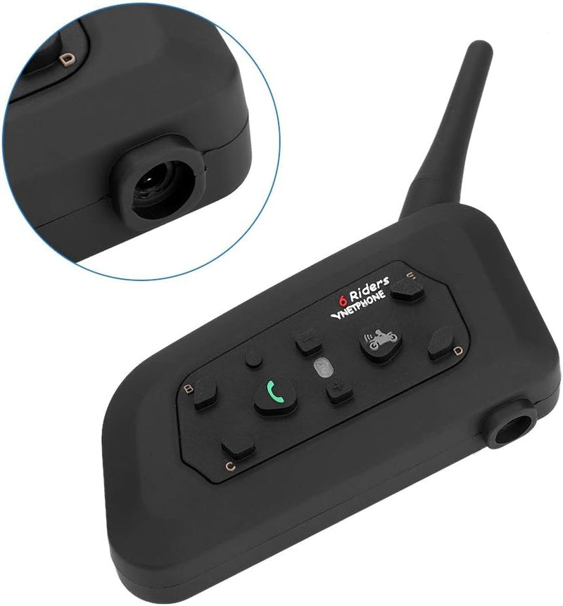 Vnetphone V6-1200 Motorrad Bluetooth Intercom Freisprecheinrichtung Kopfhörer für 6 Personen