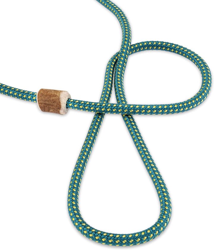 Hundeleine mit Halsband 6mm | Moxonleine Retrieverleine Agilityleine | Mit Zugbegrenzung, Zugstopp a