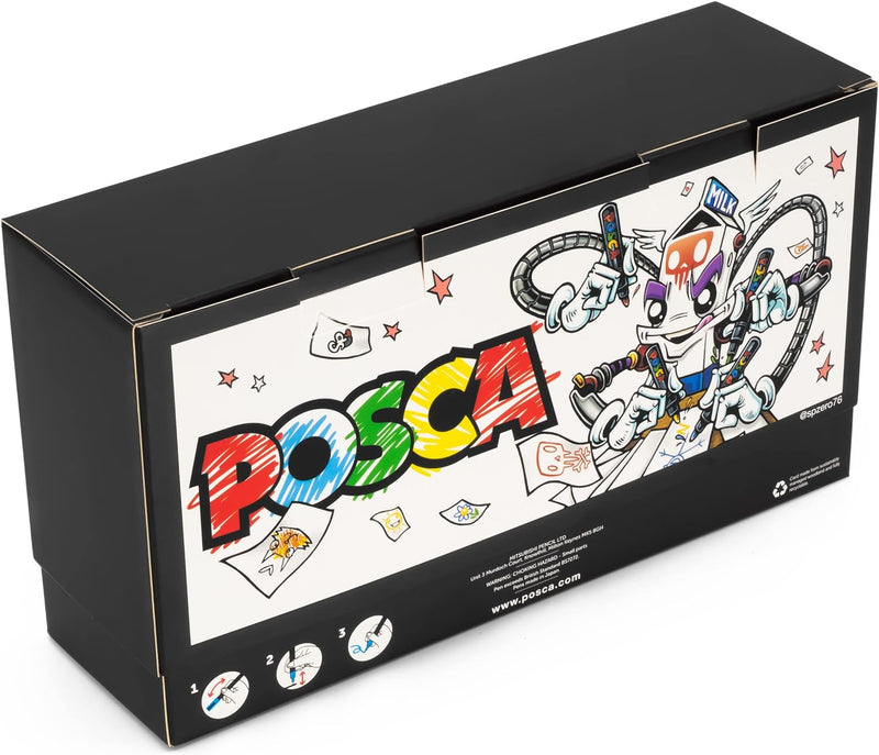 POSCA - PC-1MR – Lackstift – 0,7 mm – Schreibtischset mit 23 Farben