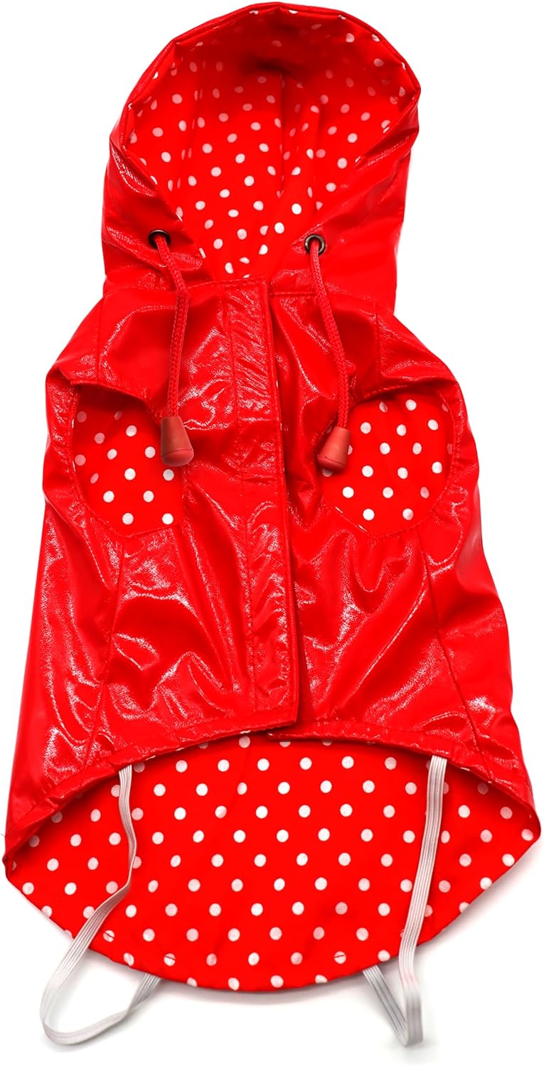 Croci C7274479 Regenmantel Raindrop Cherry, 40 cm Cherry 40 cm, Cherry 40 cm