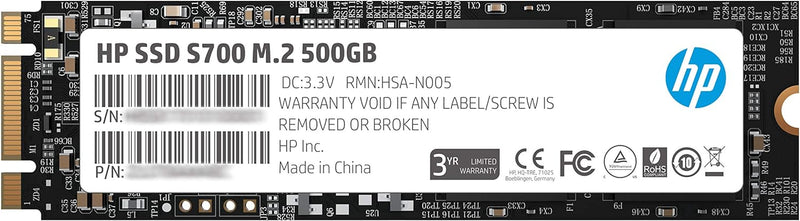 SSD M.2 500GB HP compatible S700 M.2 (2280) S700 500GB, M.2 (2280) S700 500GB