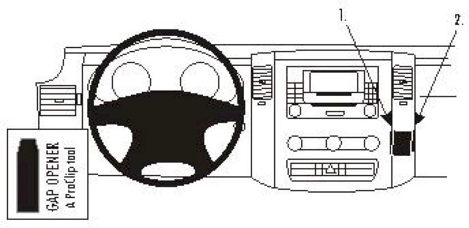 Brodit 853874 ProClip Halterung, schwarz