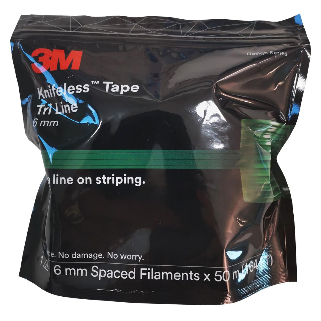 3M | Knifeless Tape, Schneideband für Wrapping-Details, Tri Line Tape 6mm x 50m, Schneidfaden zum pr