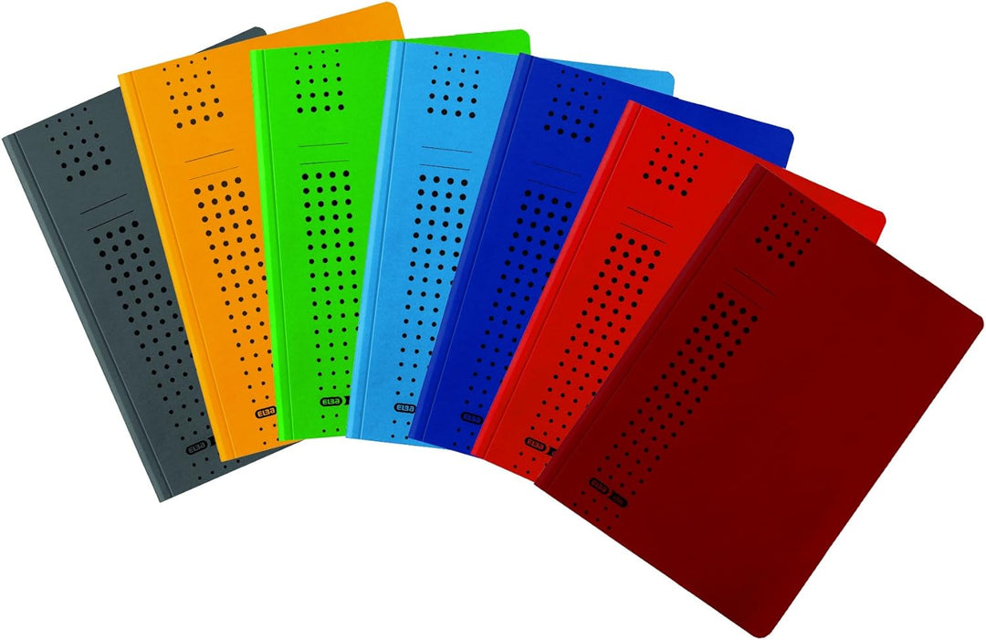 ELBA Sammel-Mappe chic, für A4, aus Karton, 3 Innenklappen, bordeaux, 25er Pack bordeaux Sammelmappe