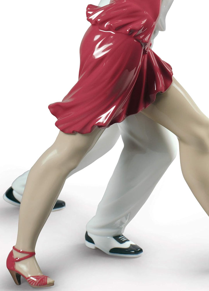 LLADRÓ Pärchen-Figur Salsa. Limitierte Auflage. Salsa-Tänzer. Porzellan.