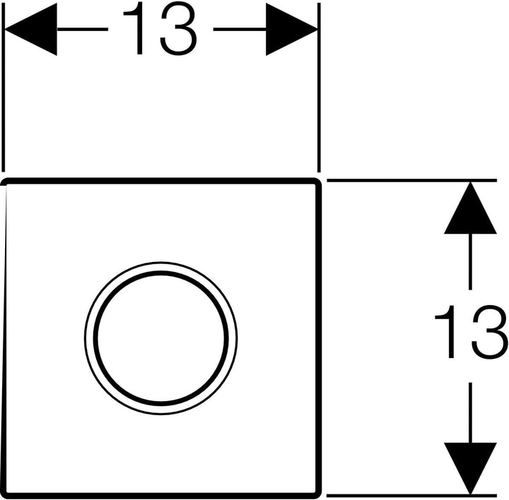 Geberit 116.021.46.5 – E-System Download Sigma01, 230 V C.A., Chrom matt