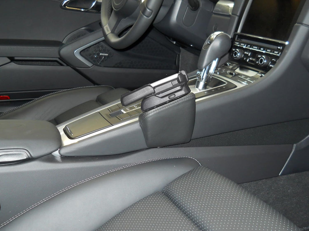 KUDA 089060 Halterung Echtleder schwarz für Porsche 911 (991) ab 11/2011, 089060
