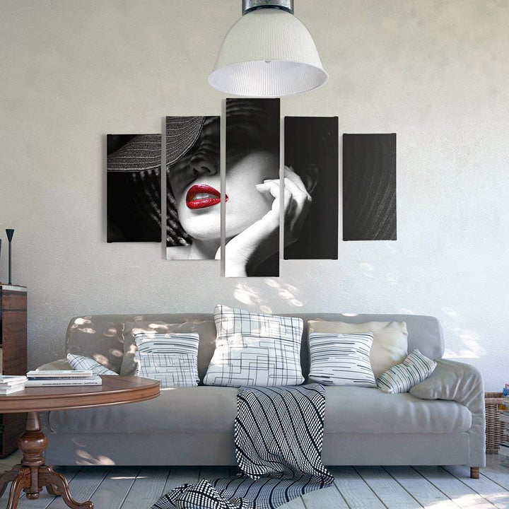 Feeby. Leinwandbild - 5 Teile - Bilder, Wand Bild, Wandbilder, Kunstdruck XXL, 5-Teilig, Typ A, 100x