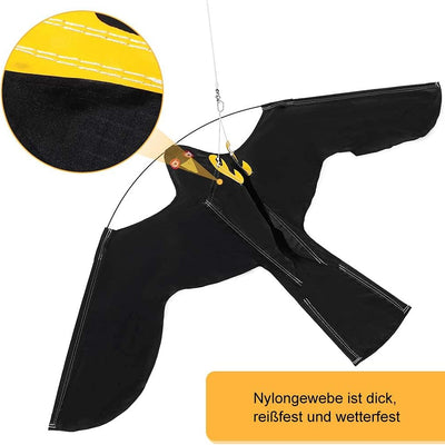 Vogelscheuche Drachen, Erweiterbar Falke Bird Scarer Kite Vogelschreck Vogelabwehr Drachen Gartenfig