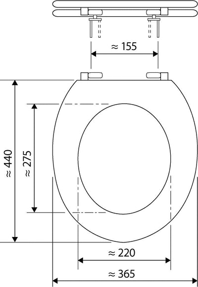 SITZPLATZ® WC-Sitz mit Dekor Karo lila, antibakterieller Duroplast Toilettensitz, WC-Deckel, Edelsta