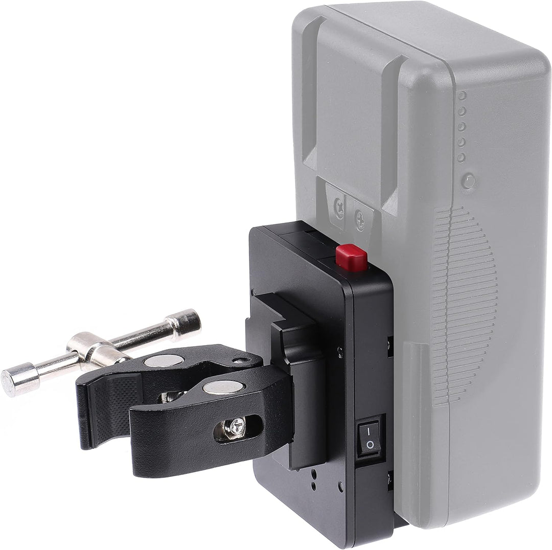 Hersmay Mini V Mount Plate Nano V-Lock V-Mount Batterie Platte im Taschenformat mit D-Tap & Super Kl