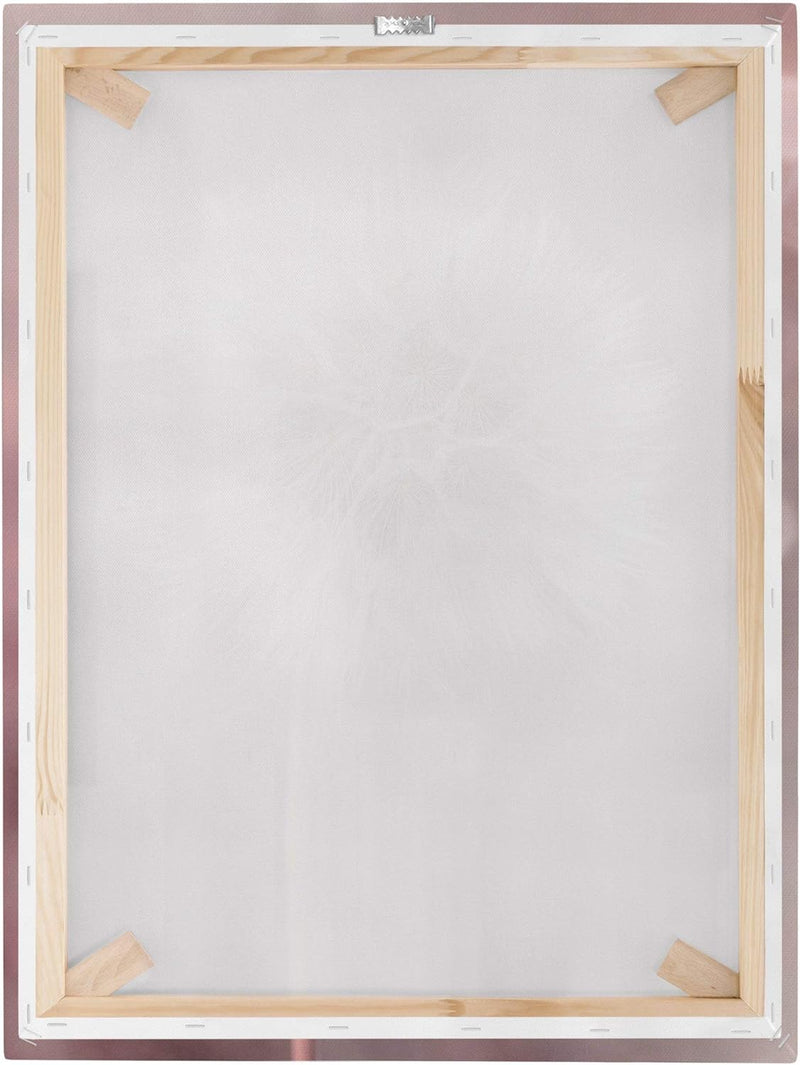 Bilderwelten Leinwandbild Pusteblume Bokeh rosa 40 x 30cm Recycled Canvas 40cm x 30cm - Recycled Can