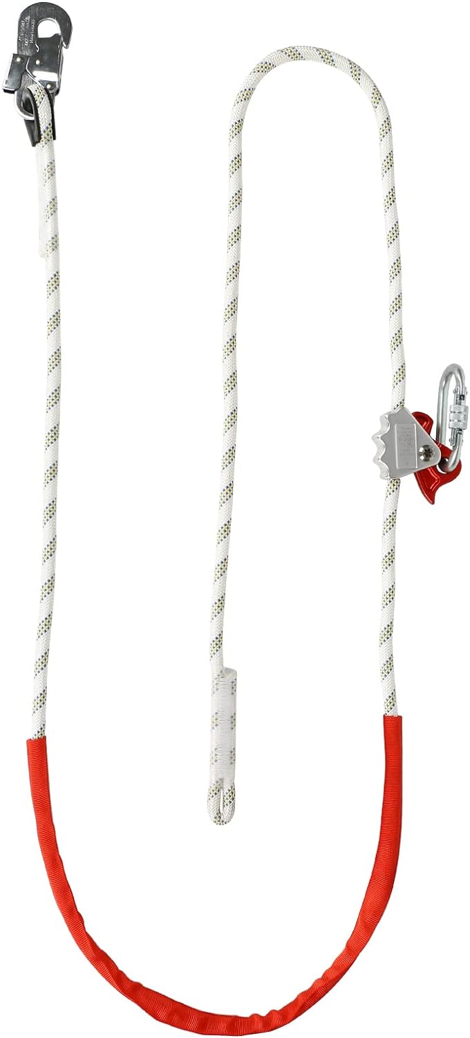 MENAYODA Verstellbare Positionierungsseil, Halteseil mit Seilkürzer PROT-3, Safety Absturzsicherung