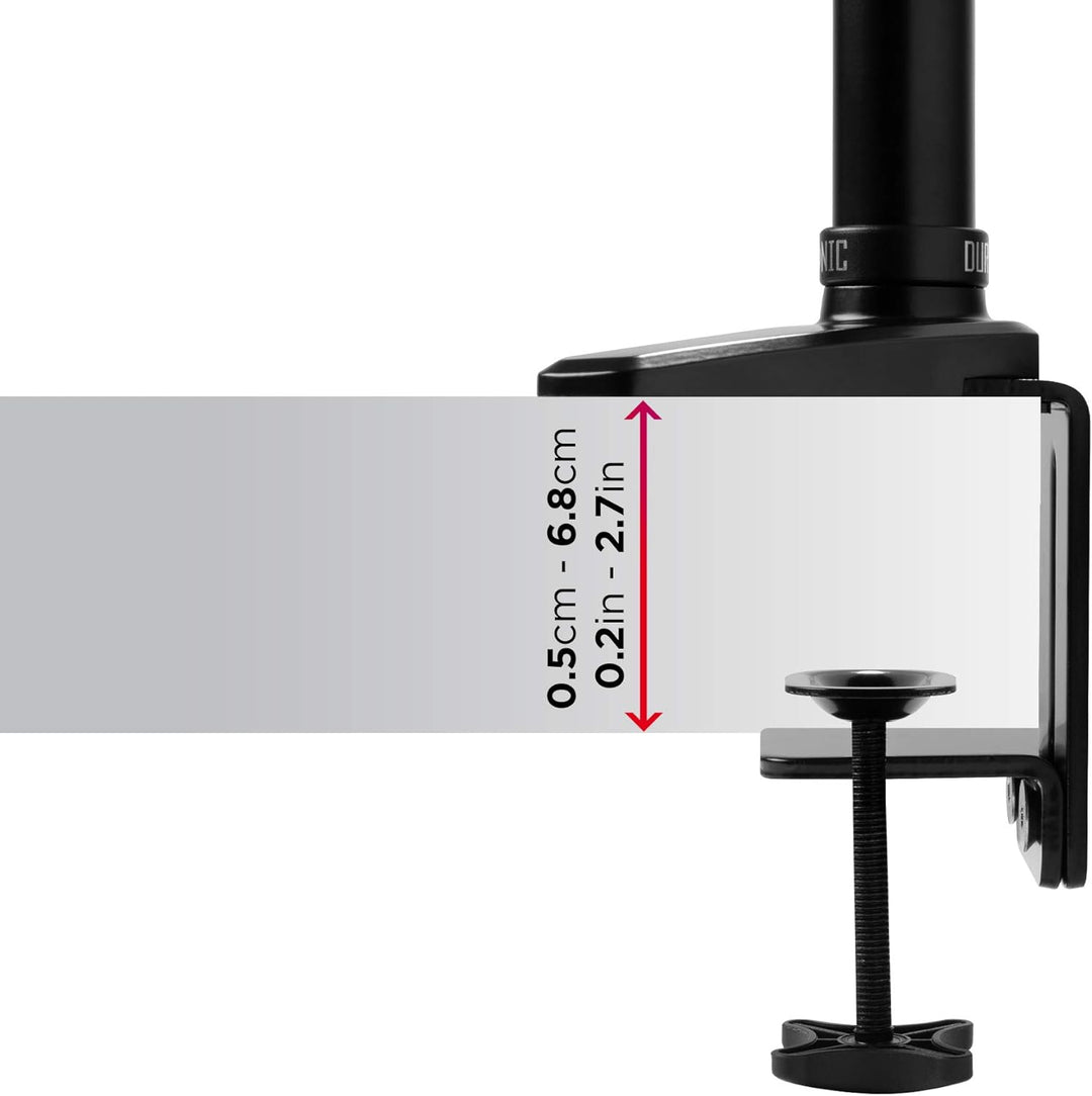 Duronic DM551X1 Monitor-Armständer/Tischhalterung für 15-27 LED-LCD-Bildschirm, VESA 75/100, 7,8 kg