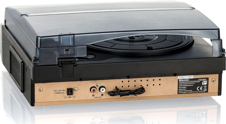 Roadstar TTR-8634 Audio Turntable Black Silver