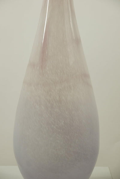 Glasvase Dekovase mundgeblasene Blumenvase Vase H55cm Bodenvase aus Glas Dekoration Geschenk (lila-r