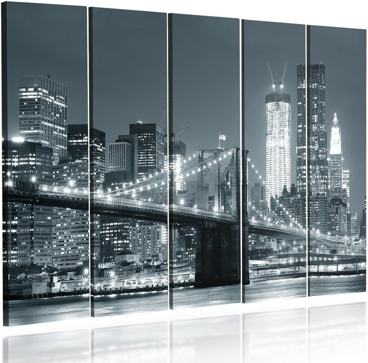 Feeby. Leinwandbild - 5 Teile - Bilder, Wand Bild, Wandbilder, Kunstdruck XXL, 5-Teilig, Typ C, 200x