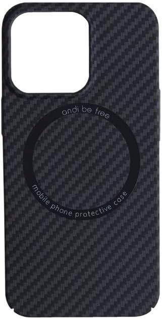 andi be free Handyhülle iPhone 14 Pro Max | Carbon Phone Case Qi-kompatibel | iPhone-Hülle für kabel