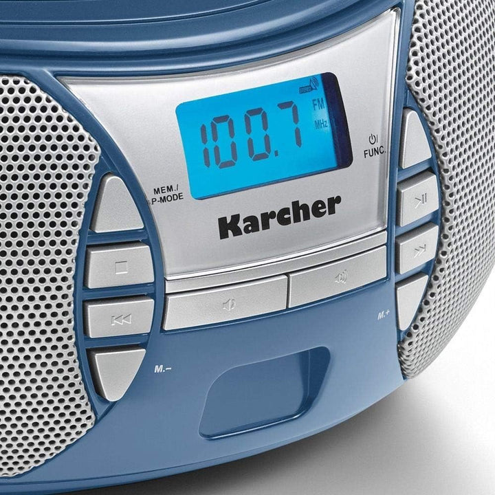 Karcher RR 5025-C tragbares CD Radio (CD-Player, Boomboxen, UKW Radio, Batterie/Netzbetrieb, AUX-In)