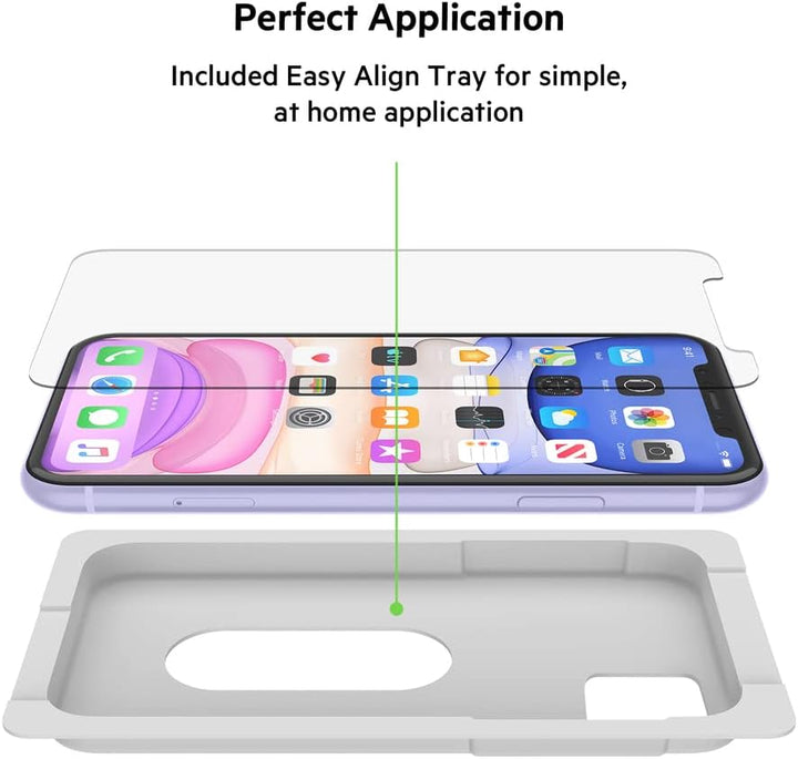 Belkin ScreenForce InvisiGlass Ultra antimikrobieller Displayschutz für das iPhone 11 (iPhone 11 Dis