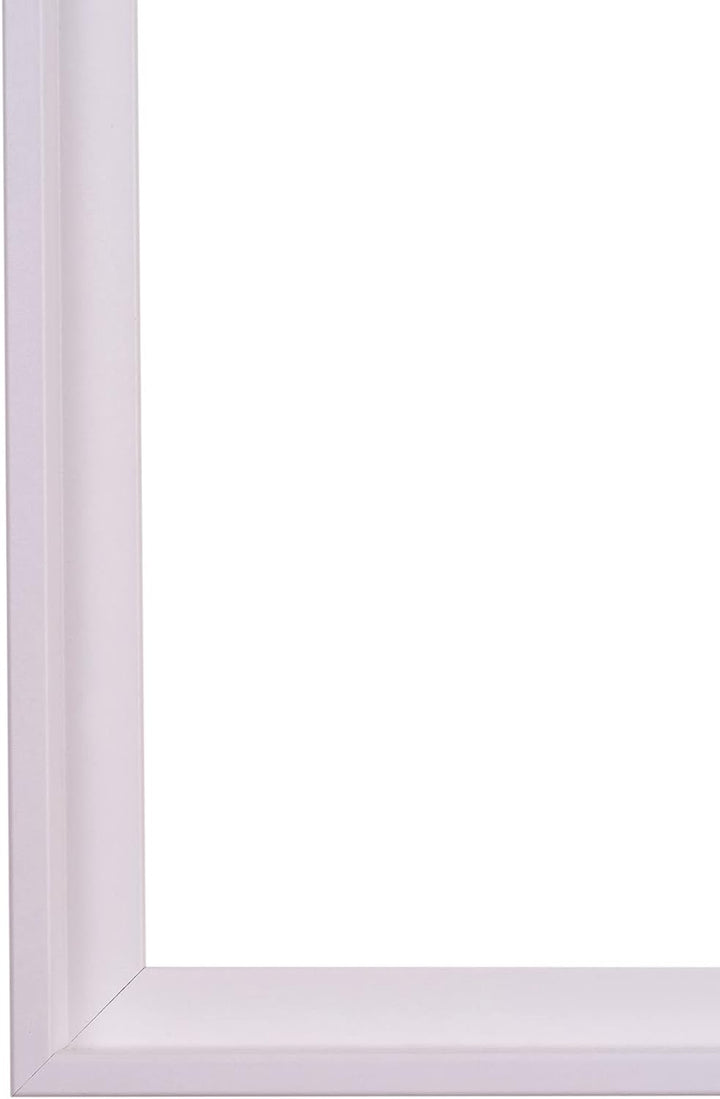 Rahmendesign24 Schattenfugenrahmen Oslo für Keilrahmenbilder und Leinwände 40x50 Weiss (matt) Schatt