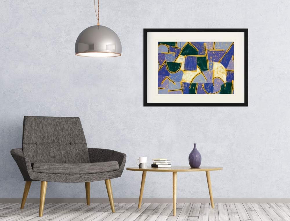 1art1 Paul Klee Poster Blaue Nacht, 1937 Gerahmtes Bild Mit Edlem Passepartout | Wand-Bilder | Im Bi