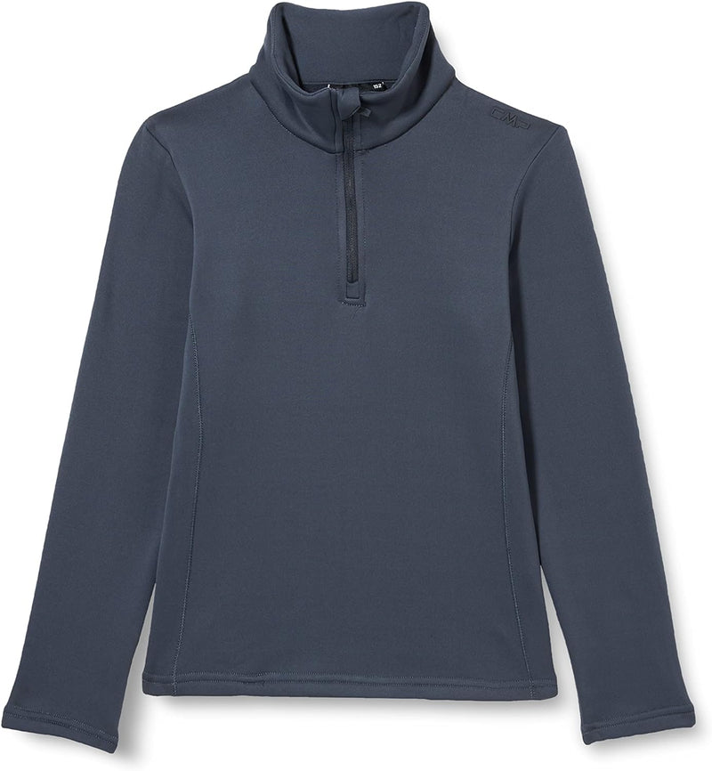 CMP Mädchen Stretch-Fleece-Oberteil für Kinder Shirt 128 Titan, 128 Titan