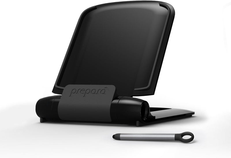 Prepara Adjustable Stand, Black Tablet-Halter Iprep in schwarz, Kunststoff, 25x25x8 cm Gross Schwarz