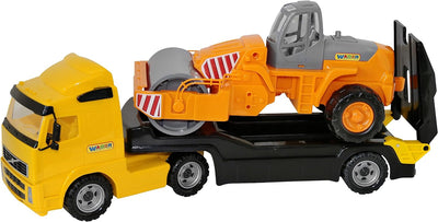 polesie 36810 Volvo Trailer Truck Plus Road Roller