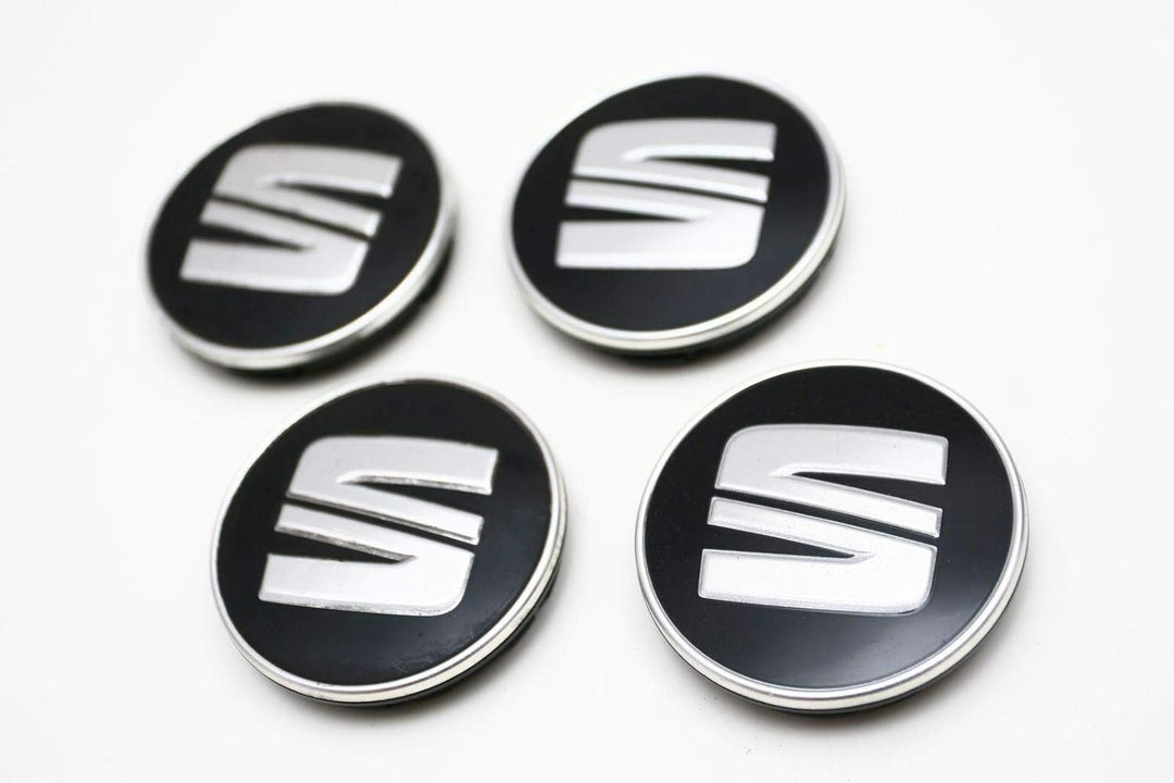 Original Zubehör Seat - Set 4 Abdeckkappen Center Rad Abdeckung Legierung, 5F0601171CBX