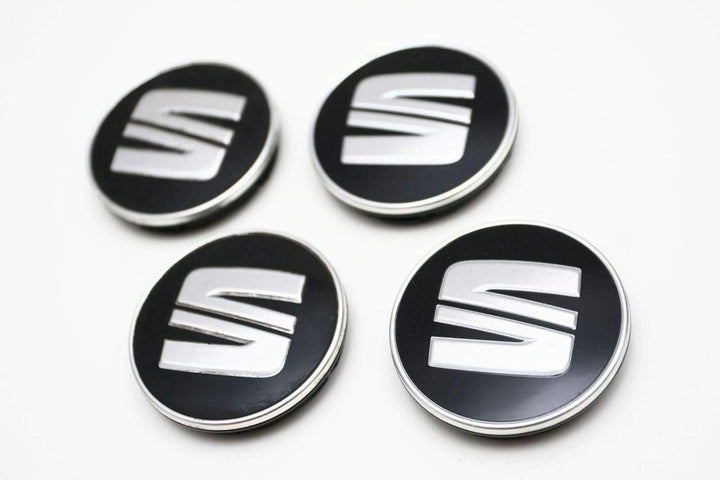 Original Zubehör Seat - Set 4 Abdeckkappen Center Rad Abdeckung Legierung, 5F0601171CBX