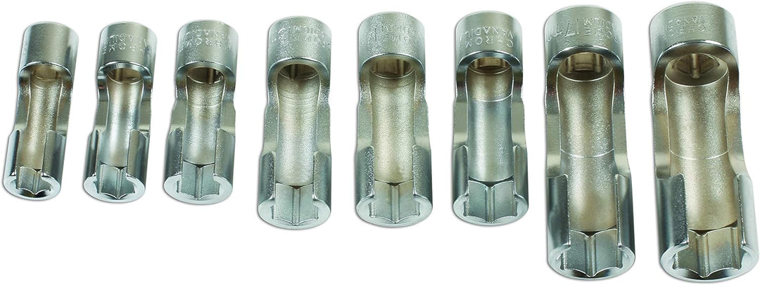 Laser 7601 Steckschlüsselsatz für schwierigen Zugang, 3/8 Zoll D, 8-teilig